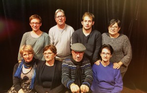 Un soir d'octobre, à la fin d'une répétition. Théâtre de St Mathurin sur Loire