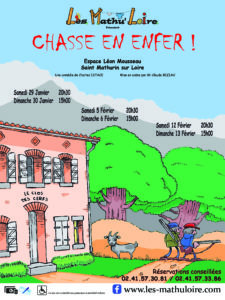 Affiche Chasse en Enfer par les Mathu'Loire - 2022